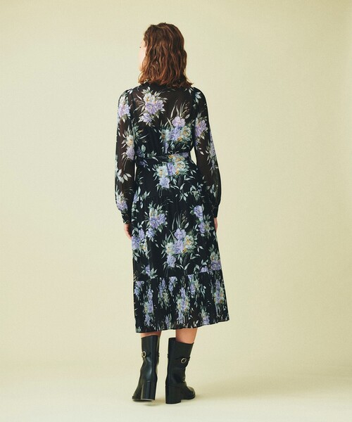 GRACE CONTINENTAL ワンピース レトロブーケワンピース レディース 