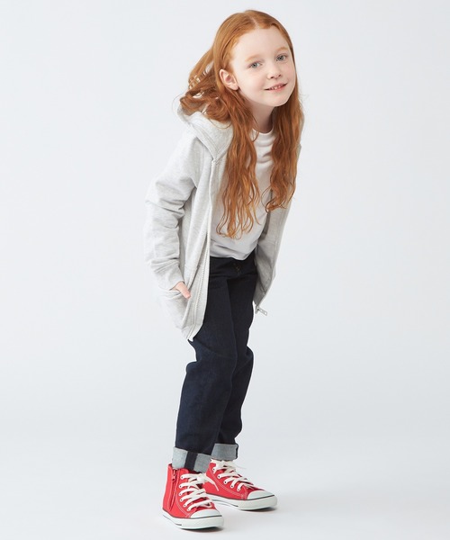 パーカー BOYS リブインサートジップスルーパーカー キッズ 子供服 男の子 女の子の画像