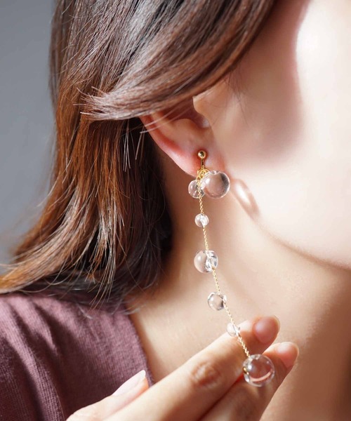 CERCA イヤリング jolie minette/クリア 水滴 レディース : ZOZOTOWN