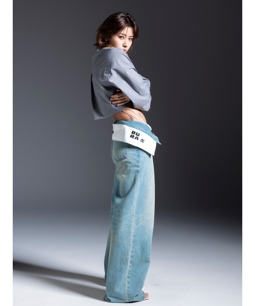 DURAS ジーンズ デニム デニムパンツ Point logo denim