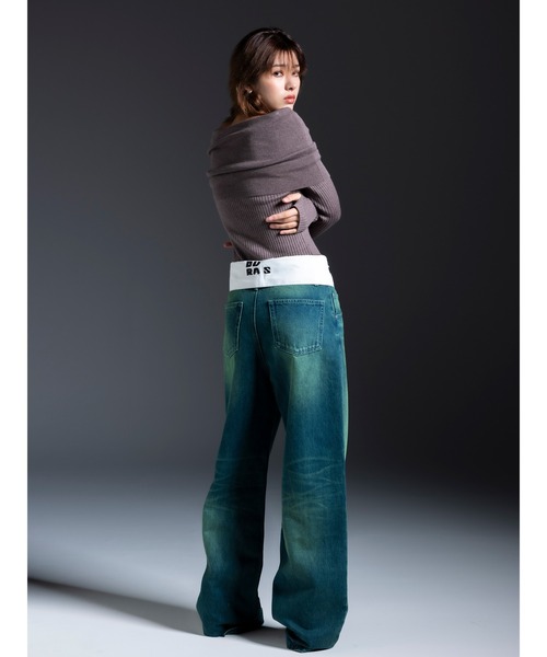 DURAS ジーンズ デニム デニムパンツ Point logo denim