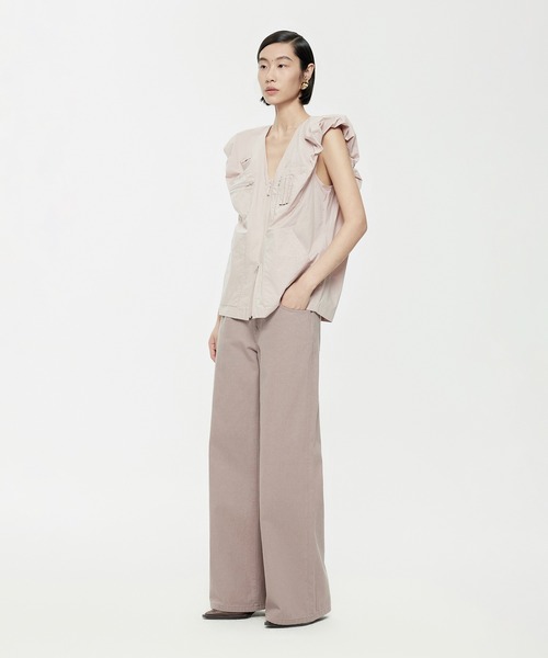 ベスト ジレ Relaxed Chic Pleated Vest / プリーツベスト レディース JNBY ベスト ジレ Relaxed Chic Pleated Vest / プリーツベスト