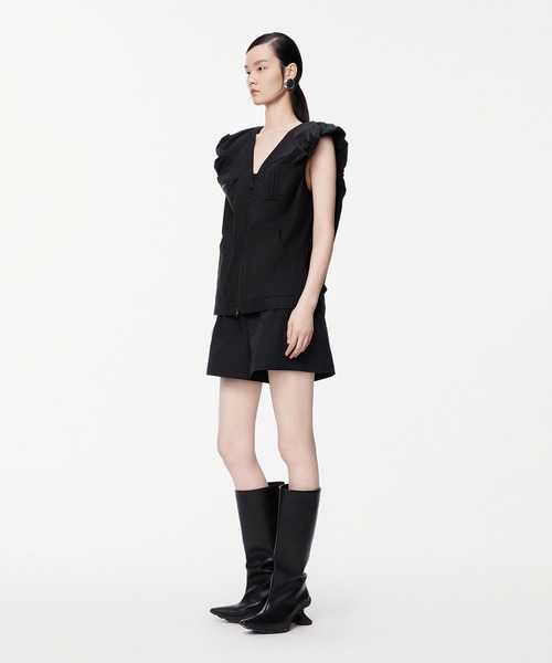 ベスト ジレ Relaxed Chic Pleated Vest / プリーツベスト レディース JNBY ベスト ジレ Relaxed Chic Pleated Vest / プリーツベスト