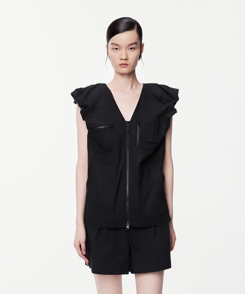 ベスト ジレ Relaxed Chic Pleated Vest / プリーツベスト レディース JNBY ベスト ジレ Relaxed Chic Pleated Vest / プリーツベスト