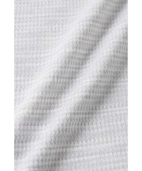 HIGH STREET∴ABSかすれ千鳥JQ半袖Vネックカットソー HIGH STREET tシャツ STREET∴ABSかすれ千鳥JQ半袖Vネック