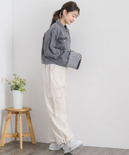 RETROGIRL デニムジャケット gジャン 袖ロールアップデニムJK