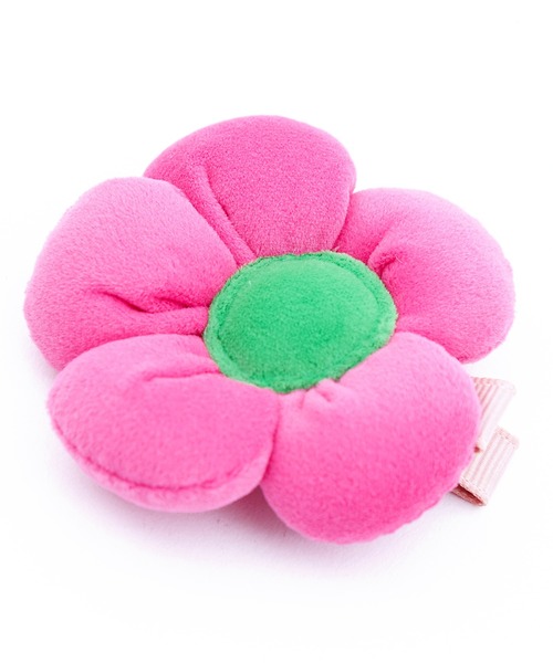 ヘアクリップ an meets zakka モコモコフラワーヘアクリップ / 花