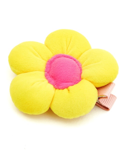 ヘアクリップ an meets zakka モコモコフラワーヘアクリップ / 花