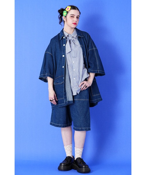 ヘアクリップ an meets zakka モコモコフラワーヘアクリップ / 花