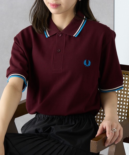 【即買歓迎】Fred Perry バーガンディ ポロシャツ Lサイズ M3600 即買歓迎】Fred Perry バーガンディ ポロシャツ Lサイズ M3600
