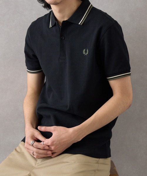 Fred Perry 黒 ポロシャツ FRED PERRY（フレッドペリー） ポロシャツ ポロ 「FRED PERRY」The
