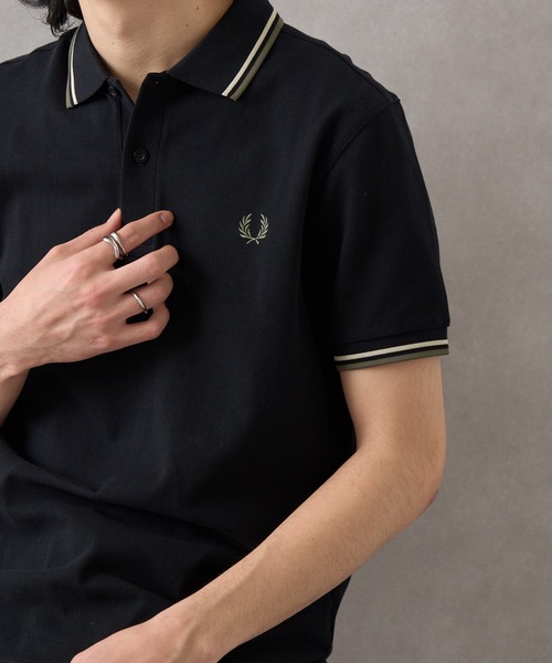 FRED PERRY ブラック ポロシャツ M M3 - Black / Champagne | The Fred Perry Shirt | Men's Short & Long