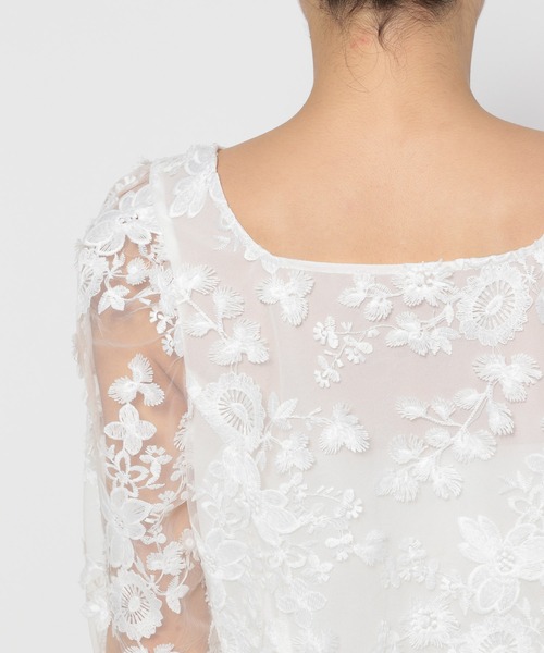 ブラウス シャツ ミニーフラワーシャツ レディース mysty woman ブラウス シャツ 3Dフラワー2WAYブラウス 135591