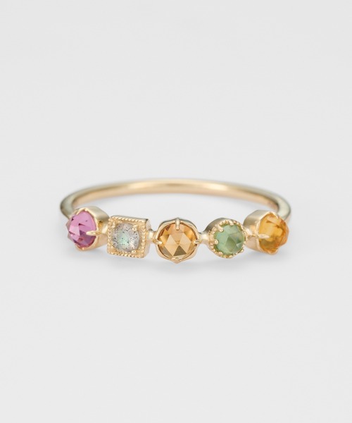 agete 指輪 リング K10マルチストーンリング レディース : ZOZOTOWN