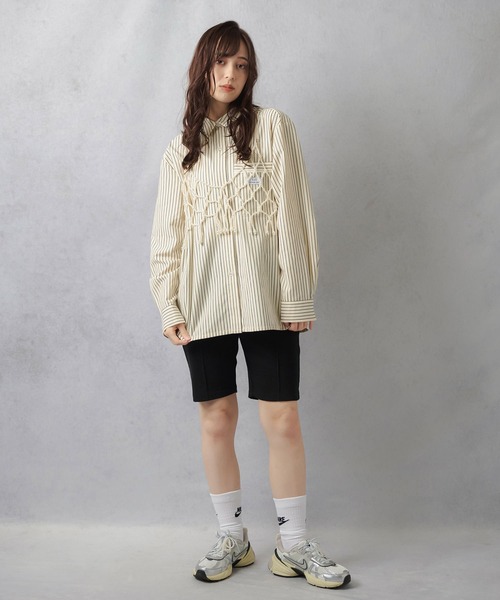 loulou ストライプ　トップス Lull ブラウス シャツ 「Lull / ルル」セットアップ対応
