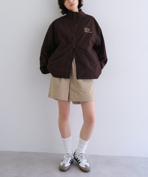 ANME ブルゾン ジャンバー 「新色追加」ANMEロゴナイロンジャケット