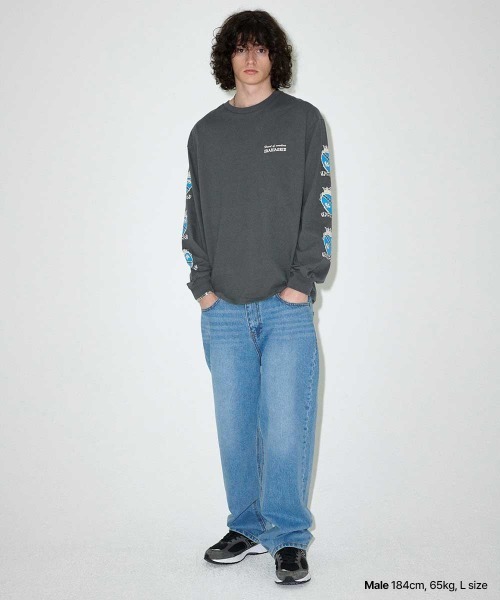 tシャツ 「mahagrid/マハグリッド」 HEART LOGO LS TEE/ハートロゴ長袖Ｔシャツ レディース メンズ mahagrid/マハグリッド』 HEART LOGO LS TEE/ハートロゴ長袖T