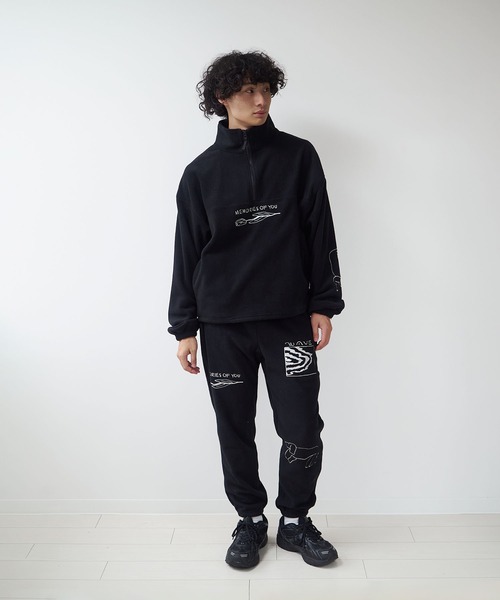 UKABU STORE×CommonNoun ”NATURE”norahi フリースハーフジップ レディース メンズ