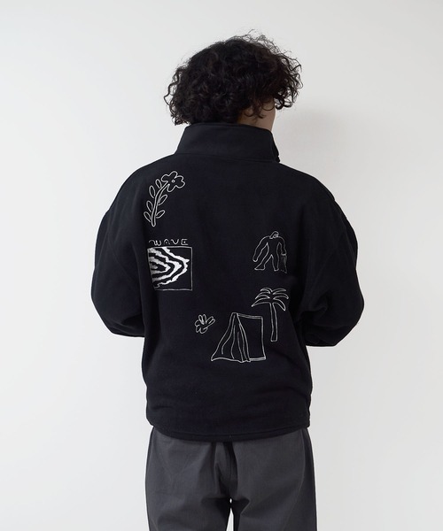 UKABU STORE×CommonNoun ”NATURE”norahi フリースハーフジップ レディース メンズ