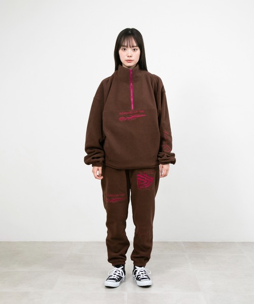 UKABU STORE×CommonNoun ”NATURE”norahi フリースハーフジップ レディース メンズ