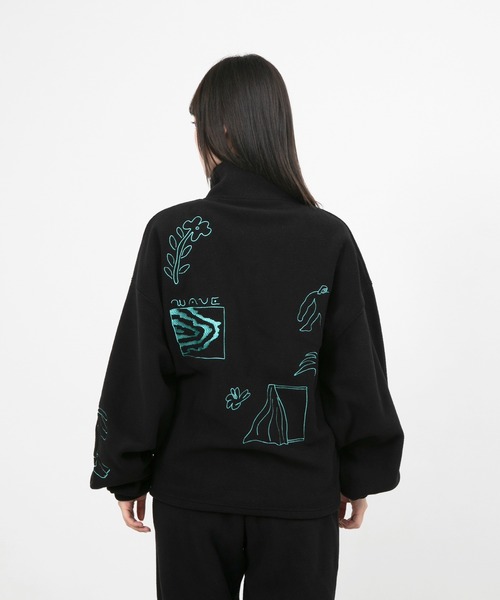 UKABU STORE×CommonNoun ”NATURE”norahi フリースハーフジップ レディース メンズ