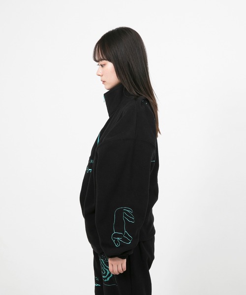 UKABU STORE×CommonNoun ”NATURE”norahi フリースハーフジップ レディース メンズ