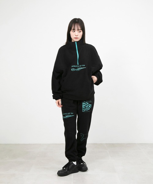 UKABU STORE×CommonNoun ”NATURE”norahi フリースハーフジップ レディース メンズ