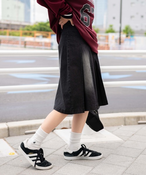 WEGO デニムスカート WEGO/ヴィンテージウォッシュデニム WEGO デニムスカート WEGO/ヴィンテージウォッシュデニム