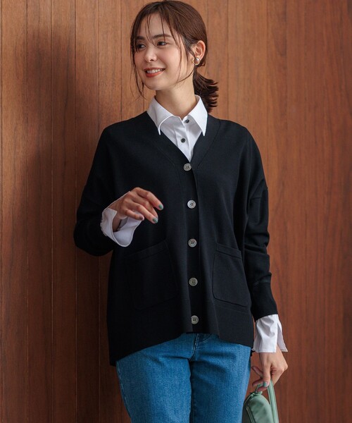 I.T.'S. international / イッツインターナショナル 透かし柄クルー