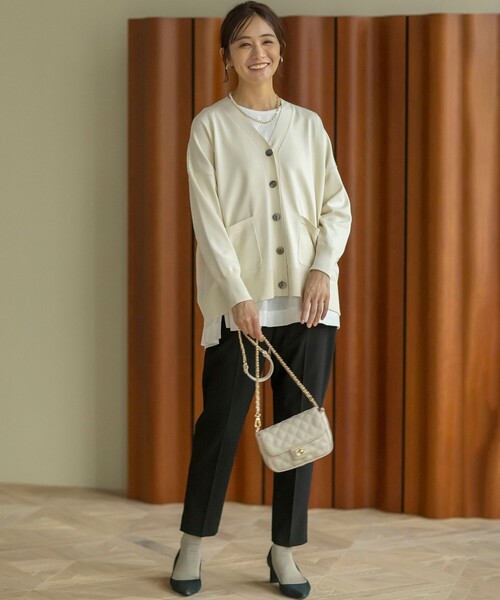 PLEATS PLEASE ISSEY MIYAKE◇カーディガン(薄手)/3/ポリエステル/GRN