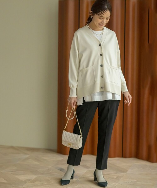 ノンブルアンペール NOMBRE IMPAIR モールダブルニット ショート