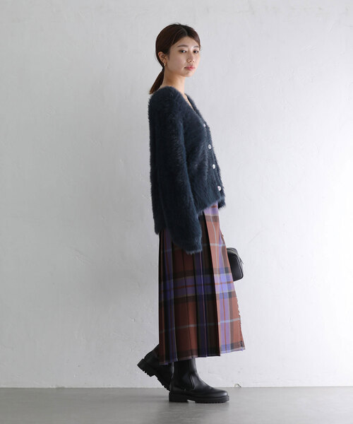 【未使用タグ付】La TOTALITE カーディガン La TOTALITE カーディガン シャギーVネックカーディガン