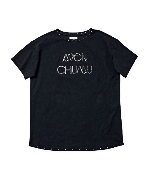 tシャツ AVENCHUMU  Studs logo t-shirt レディース