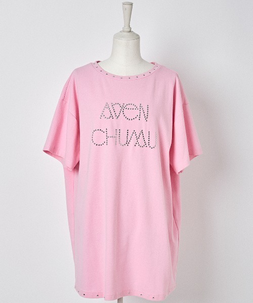 AVENCHUMU tシャツ Studs logo t-shirt レディース : ZOZOTOWN Yahoo