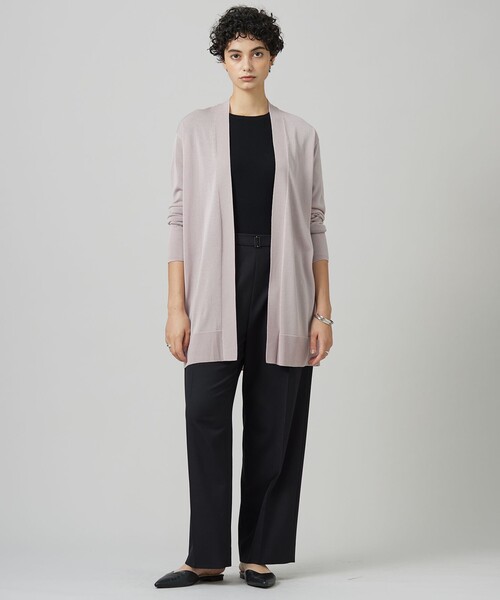 【CLASSY.1月号掲載・洗える】ハイゲージリブベーシック プルオーバーニット CLASSY.1月号掲載・洗える】ハイゲージリブベーシック プル
