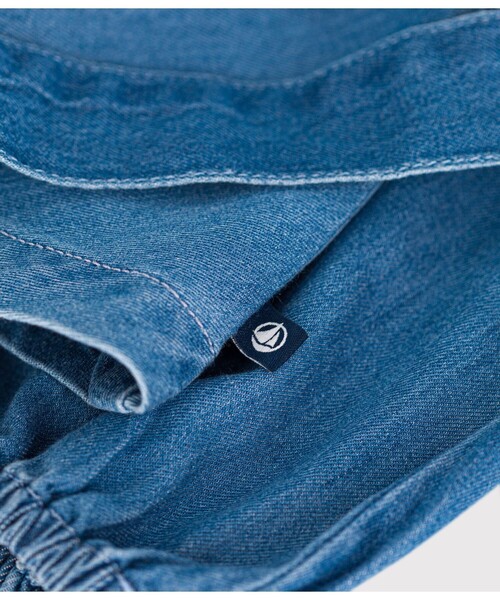 PETIT BATEAU（プチバトー） ワンピース デニム長袖ワンピース キッズ 
