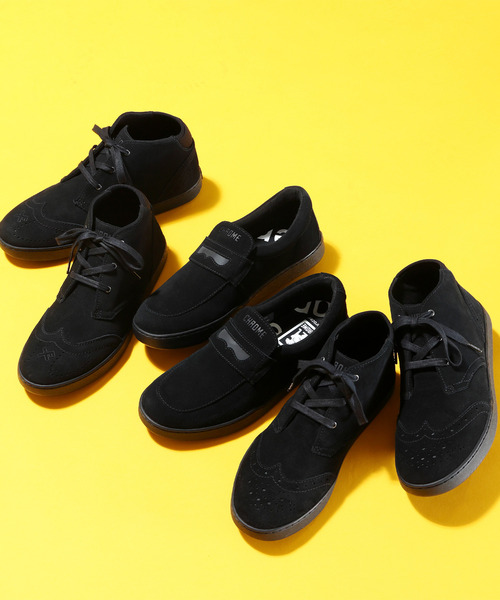 CHROME（クローム） スニーカー 「 」A27 WINGTIP BKSU_BLACK SUEDE