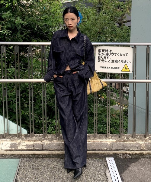 LONSLAN ジャケット Gジャン 「25SS」デニムルックシャツジャケット  