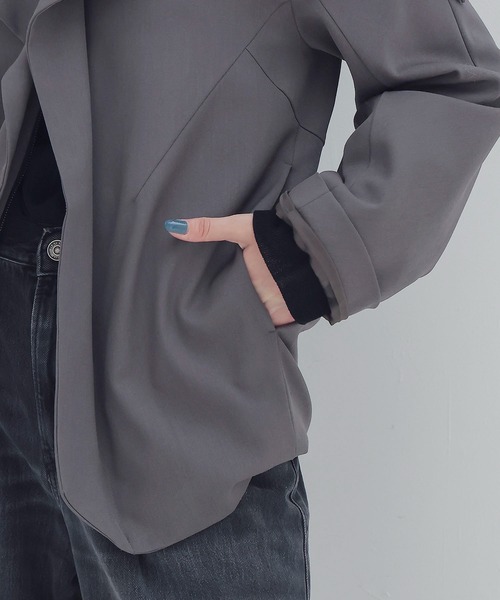 DRESSLAVE（ドレスレイブ） ブルゾン アウター big collar zip blouson