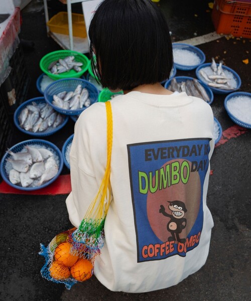 トレーナー スウェット COFFEE DUMBO/コーヒーダンボ DUMBO DAY/バックプリント クルーネック スウェット メンズ | FREAK'S STORE
