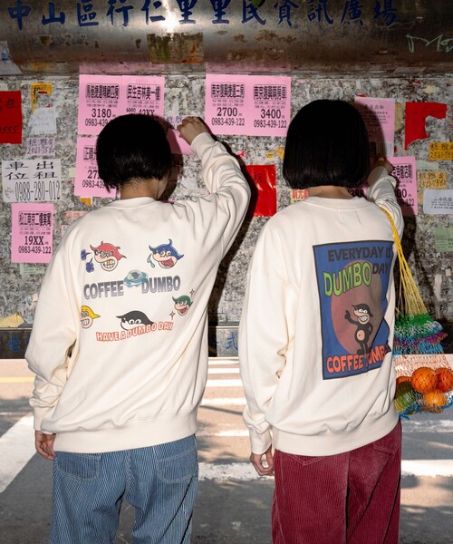 トレーナー スウェット COFFEE DUMBO/コーヒーダンボ DUMBO DAY/バックプリント クルーネック スウェット メンズ | FREAK'S STORE | 12