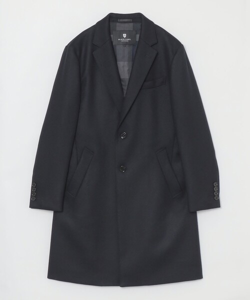 BLACK LABEL CRESTBRIDGE チェスターコート M BLACK LABEL CRESTBRIDGE チェスターコート コート ウーステッド