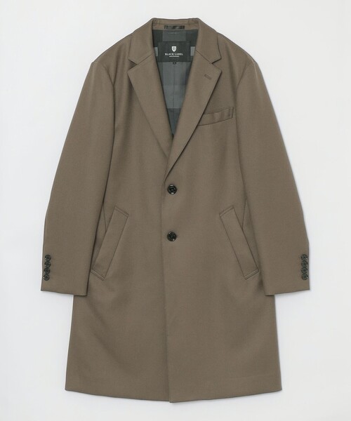 BLACK LABEL CRESTBRIDGE メンズ/チェスターコートSサイズ BLACK LABEL CRESTBRIDGE チェスターコート コート ウーステッド