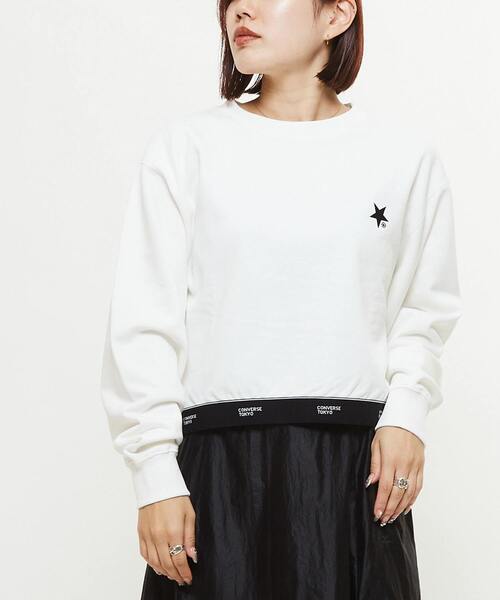 CONVERSE TOKYO トレーナー スウェット LOGO HEM SHORT SWEAT