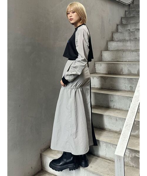 MURUA（ムルーア） スカート 「UMBRO×MURUA」スイッチマテリアル