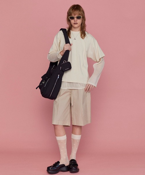 MAISON SPECIAL パンツ Double Waist Easy Half Pants/ダブル
