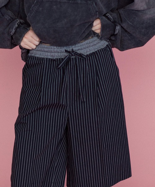 maison special / ダブルウエスト イージーパンツ MAISON SPECIAL パンツ Double Waist Easy Half Pants/ダブル