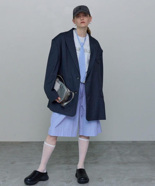 MAISON SPECIAL パンツ Double Waist Easy Half Pants/ダブル