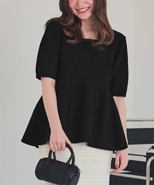 Tory Burch ペプラムニット S Tory Burch ペプラムニット S