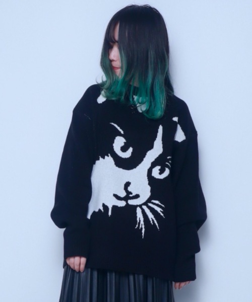 Bling Leads セーター ニット Z)「BLINGLEADS」アニマルJQDクルー